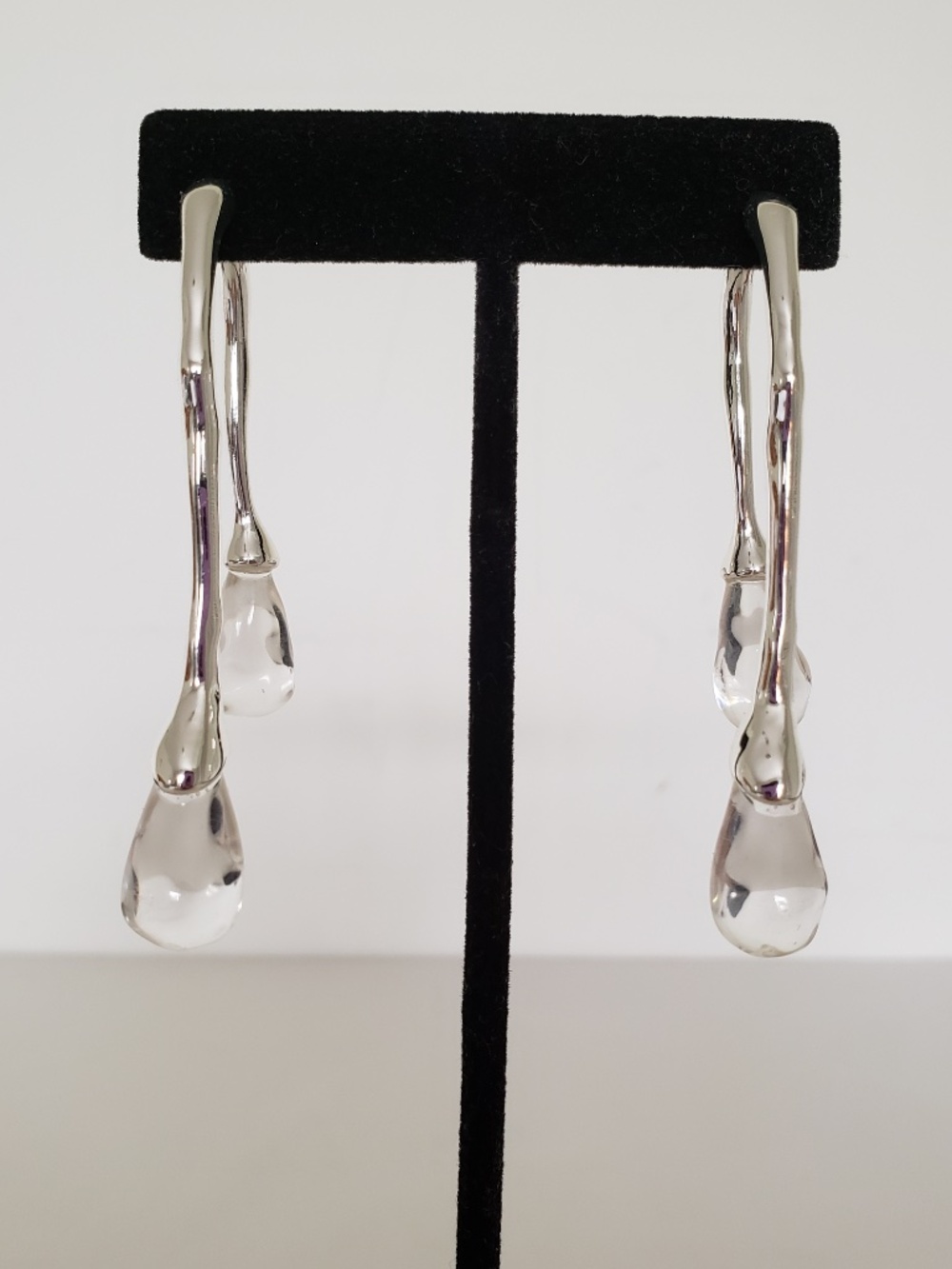 Camila Coelho Sculptural Front Back Tear Drop Earrings - Picture 2 of 5